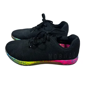 NOBULL Trainer Black Neon Pixel Low Top Training Shoes Size W 8 / M 6.5 thumbnail 2