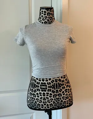 Crewneck grey fitted tshirt xsmall Gray Size XS thumbnail 1