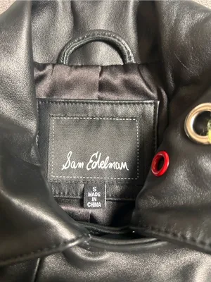 Sam Edelman colorful grommet leather moto jacket Size Small thumbnail 7