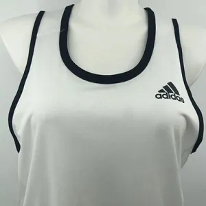 Adidas white with black trim tank thumbnail 1