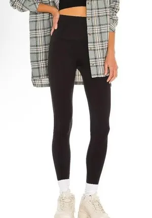 Spanx Look At Me Now Seamless Leggings L Black Shaping Slimming thumbnail 1
