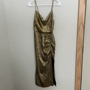 ASTR The Label Gold Dress thumbnail 2