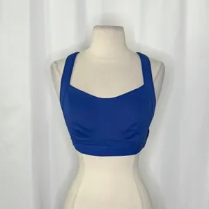 FREE PEOPLE‎ Movement Make A Move Blue Sports Bra Athletic Activewear Medium thumbnail 3