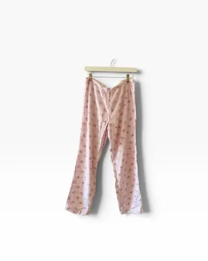 Lauren Ralph Lauren Ditsy floral lavender Embroidered logo Pajama Set SZ M thumbnail 7