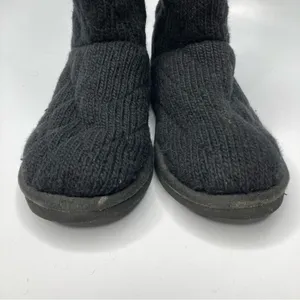 UGG black quilted knit boots size‎ 5 thumbnail 3