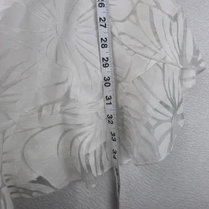 Selfie Leslie White Floral Burnout Ruffle Mini Dress ST1491D01 Size XL thumbnail 9