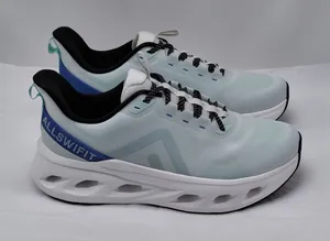 ALLSWIFIT Womens Running Sneakers Size 9.5 Green Blue Sporty Athletic Shoes thumbnail 1