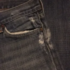 7 For All Mankind Distressed Blue Boot Cut Jeans thumbnail 3