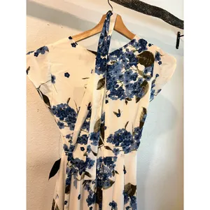 Lulu's Navy Blue Floral Lace Sleeveless Cocktail Evening Dress NEW Size XXS thumbnail 11