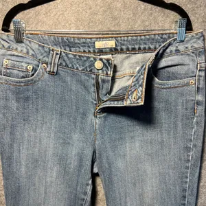 Y2K SO Wear It Declare It Bootcut Jeans‎ Blue Medium Wash Flap Pocket Size 15 thumbnail 7