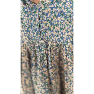 Anthropologie Mirth Caftan Perth mini dress in the Blueberry Print Medium 3031 thumbnail 6