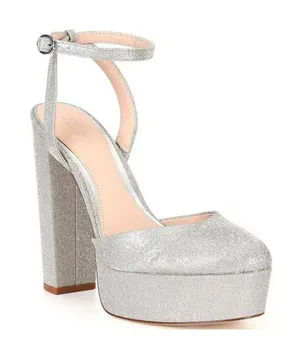 Antonio‎ Melani x Born on Fifth Liv Heels Metallic Glitter Platform Pumps Size 6 thumbnail 1