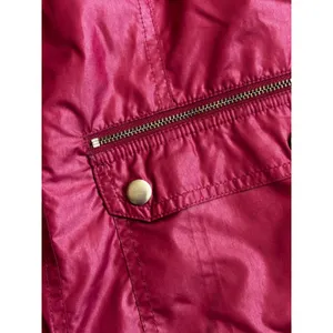 Zenergy by Chicos Windbreaker Jacket 0 Small Magenta Pink Full Zip Mock Neck thumbnail 4