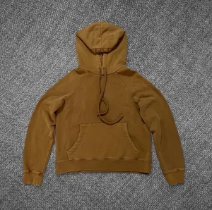 Zara Women’s Size Small Camel Brown Washed Pullover Hoodie Sweatshirt thumbnail 1