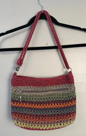 The Sak Colorful Rainbow Woven Crochet Bag thumbnail 1