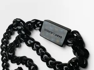YSL Saint Laurent AUTHENTIC Black Leather Monogram Chain Crossbody Bag WITH COA thumbnail 11