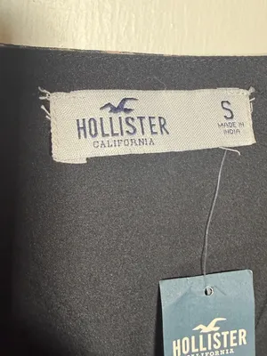 Hollister Black Floral Slip Dress with Pink and Cream Blossoms Small NWT thumbnail 5