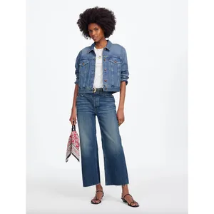 Madewell Petite Low Slung Baggy Crop Jean Croswell Wash Blue Relaxed US 30 P NWT thumbnail 2