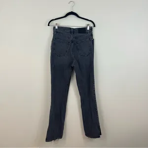 Abercrombie & Fitch | Gray The 90’s Straight Ultra High Rise with Slit Jeans 4R thumbnail 7