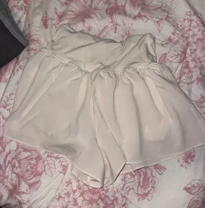 Aerie White Crossover Shorts thumbnail 1