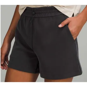 Lululemon Softstreme 4" Shorts Womens 4 Black High Rise Drawstring Pockets thumbnail 3