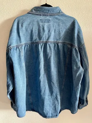 Circus NY by Sam Edelman Oversize Denim Trucker Jacket XL thumbnail 3
