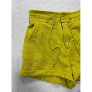 Nike Sportswear XS Chill Terry Snap Waist French Shorts High Rise‎ Volt Green thumbnail 2
