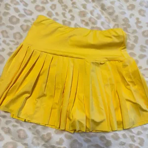 Yellow Pleated Skirt Amazon thumbnail 1