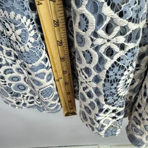City Triangles XL Blue Lace Overlay Fit & Flare Dress‎ Crochet Boho Cottagecore thumbnail 5