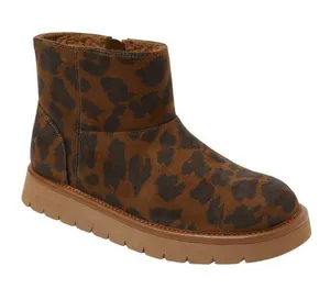 NEW Universal Thread Womens May Faux Microsuede Boots 94642660 Leopard Brown 7M thumbnail 1