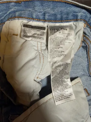 Levi’s 501 Straight Leg Distressed Light Wash Jeans High Rise Button Fly W25 L26 thumbnail 7