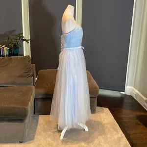 Women’s Tea Length Blue Prom Party Dress Corset Back Sweetheart Neckline Size 14 thumbnail 4