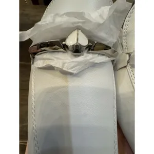 KATE SPADE NEW‎ YORK Laura Square Toe Flat Mules Women's White Leather Size 9 thumbnail 3