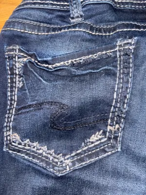 Silver Jeans Co Suki Slim Boot Women’s Size 31x35 Tall Dark Wash Embroidered thumbnail 17