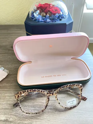 Kate Spade Tabby 50MM Square Reading Glasses 1.0 new with case/clothes thumbnail 4