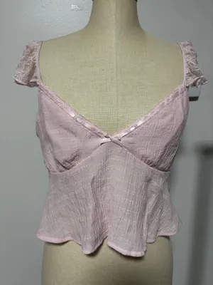 PacSun Pink Babydoll Top thumbnail 1