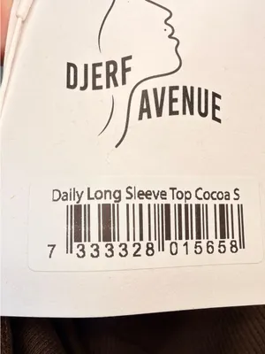 New Djerf Avenue Daily Long Sleeve Top Cocoa thumbnail 8