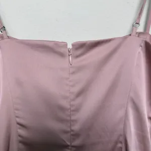Aritizia Sunday Best Women Mini Dress‎ 6 Pink Satin Square Neck Party Event Date thumbnail 8