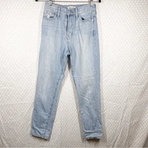 Madewell Women Jeans Sz 25 Light Wash The Perfect Summer Jean Straight Leg Denim thumbnail 3