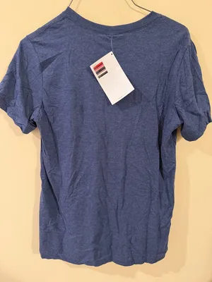 Gildan Women's Heather Navy Short Sleeve Tee thumbnail 3