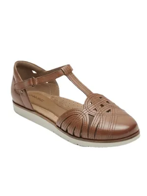 *Cobb Hill Laci Fisherman Comfort Mary Jane Shoe Women 8.5 Brown Leather T-Strap thumbnail 10