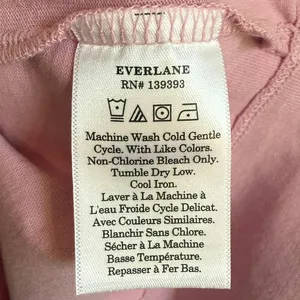 NWT Everlane The Oversized Rugby Polo Shirt Pink Purple‎ Organic Cotton XS thumbnail 8