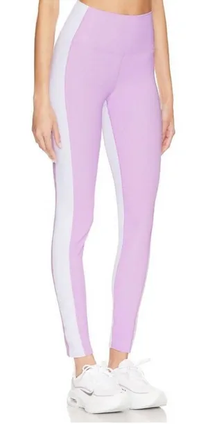 NWT Beach Riot Color-Block Legging Orchid Bloom Purple White- Size XS thumbnail 1