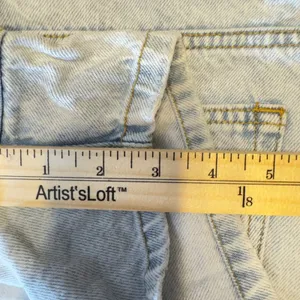 596 | Altar'd State Denim Wrap‎ Denim Skort Light Wash Button Front Women Medium thumbnail 6