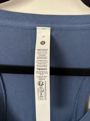 Lululemon Love Tank Blue Twill Pima Cotton 14 thumbnail 2