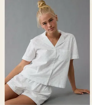 American Eagle Eyelet Button-Up PJ Set, NWT! Price firm! thumbnail 3