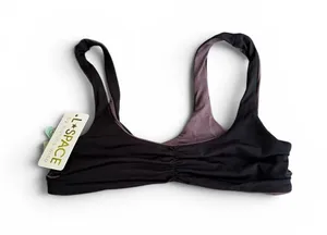 NWT L*Space bikini top black purple small thumbnail 1