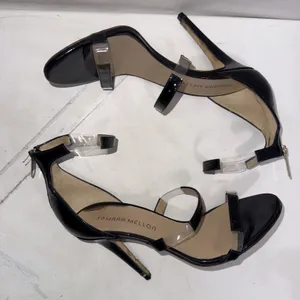 Tamara Mellon Black Clear Designer Quiet Luxury Minimalist Shoes Pumps Heels 38 thumbnail 6