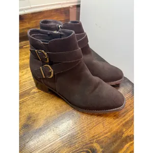 Blondo Brown Buckle Waterproof Ankle Boots‎ Size 7.5 thumbnail 2