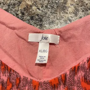Joie Dress Y2K Cottagecore Prairie Western Coastal Boho Minimalist Midi Red XL thumbnail 2